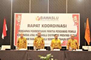 7 Hari Jelang Pendaftaran Panwaslu Distrik, Bawaslu Papua Gelar Rakor
