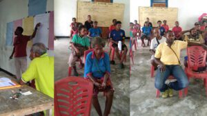 Pentingnya Pelurusan Pekabaran Injil, Pemuda dan Tokoh Adat Kampung Manatanen, Yapen Utara Duduk Bersama